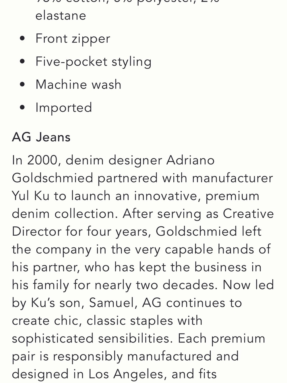 AG Saige High Rise Wide-Leg Jeans - Picture 9 of 9